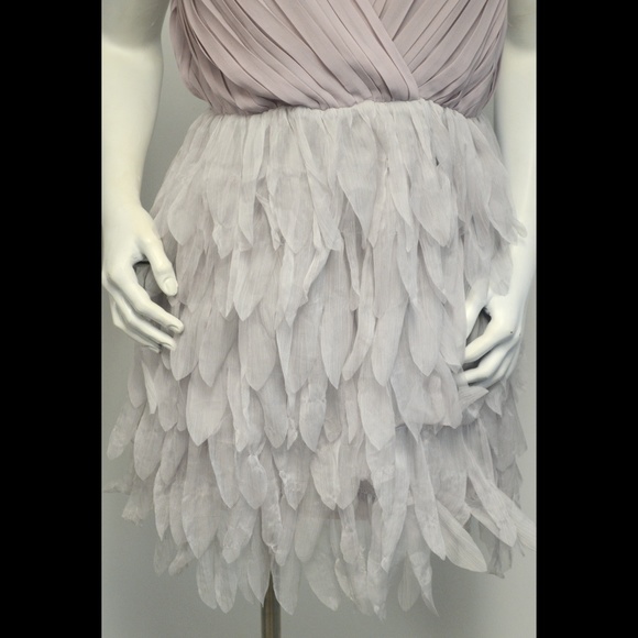 Ark & Co Feathered Style Gray Dress - Picture 2 of 8
